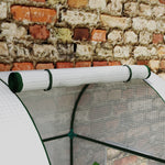 Tomato Greenhouse, Roll-up Door, Mesh Windows | White
