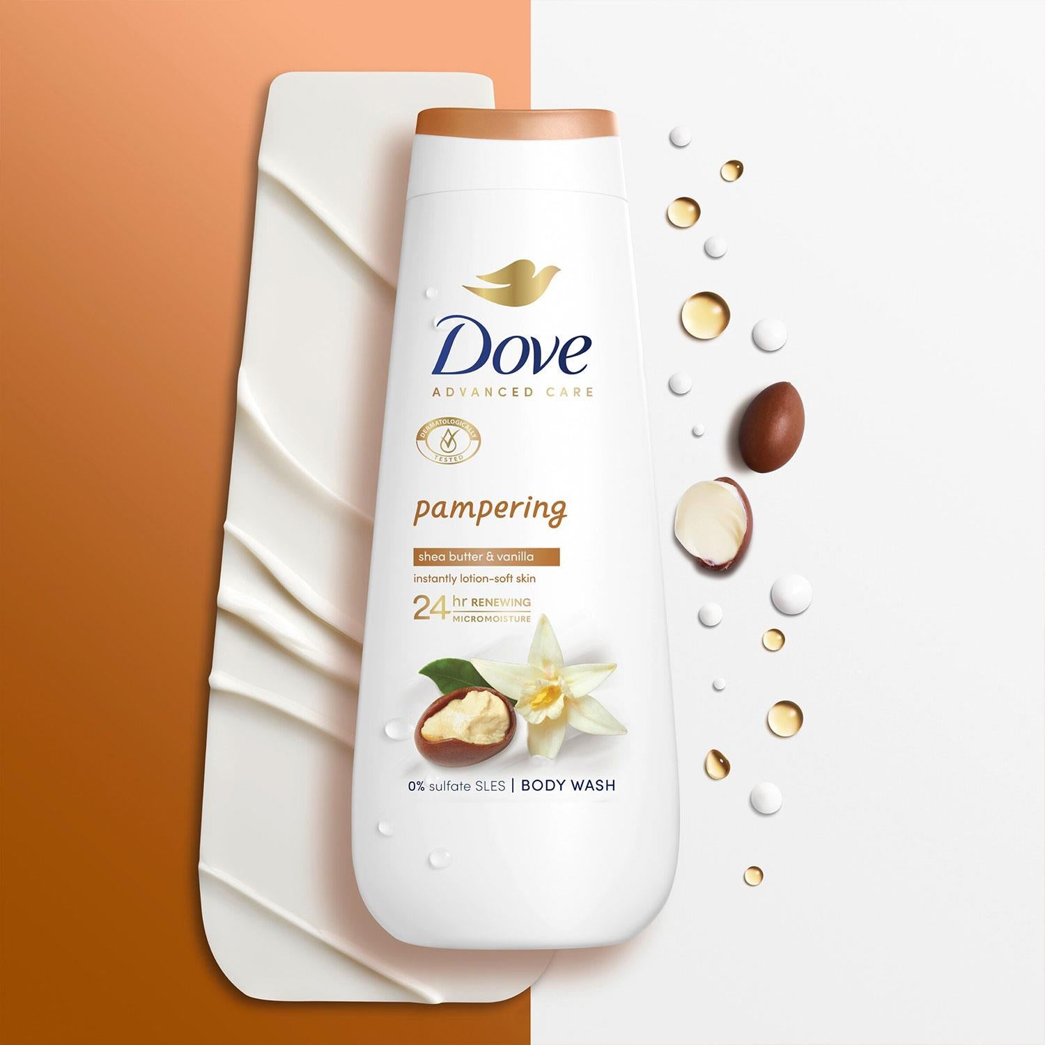 Advanced Care Body Wash Pampering 24hrs Renewing Micromoisture 225ml, 6pk