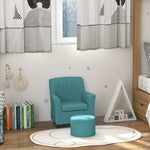 Kids Sofa Set With Footrest For Playroom Bedroom | Blue