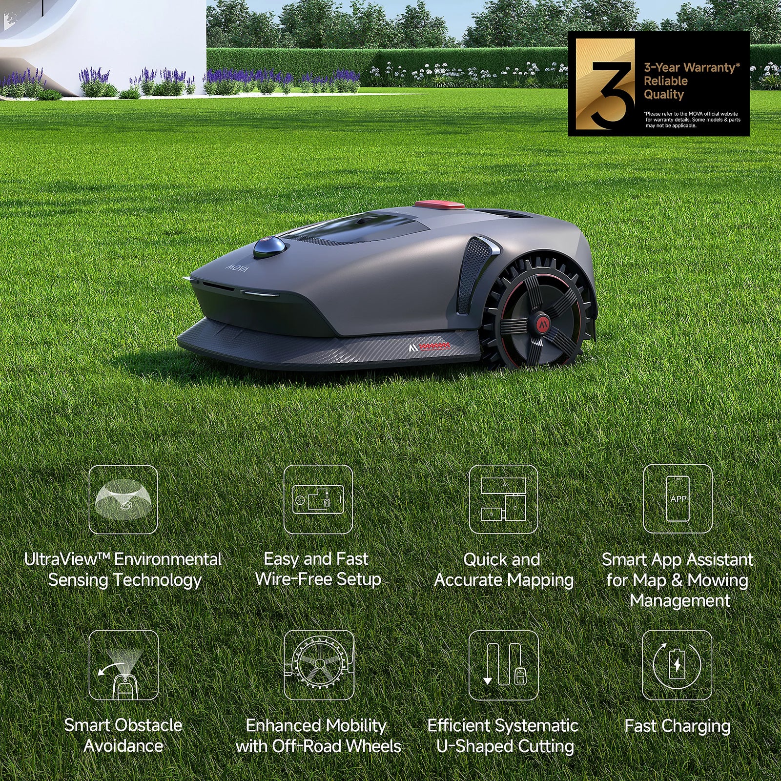 1000 Robotic Lawnmower For Lawns Up To 1000m2