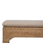 Rattan Harmony Cushioned Seat, Beige and Cream