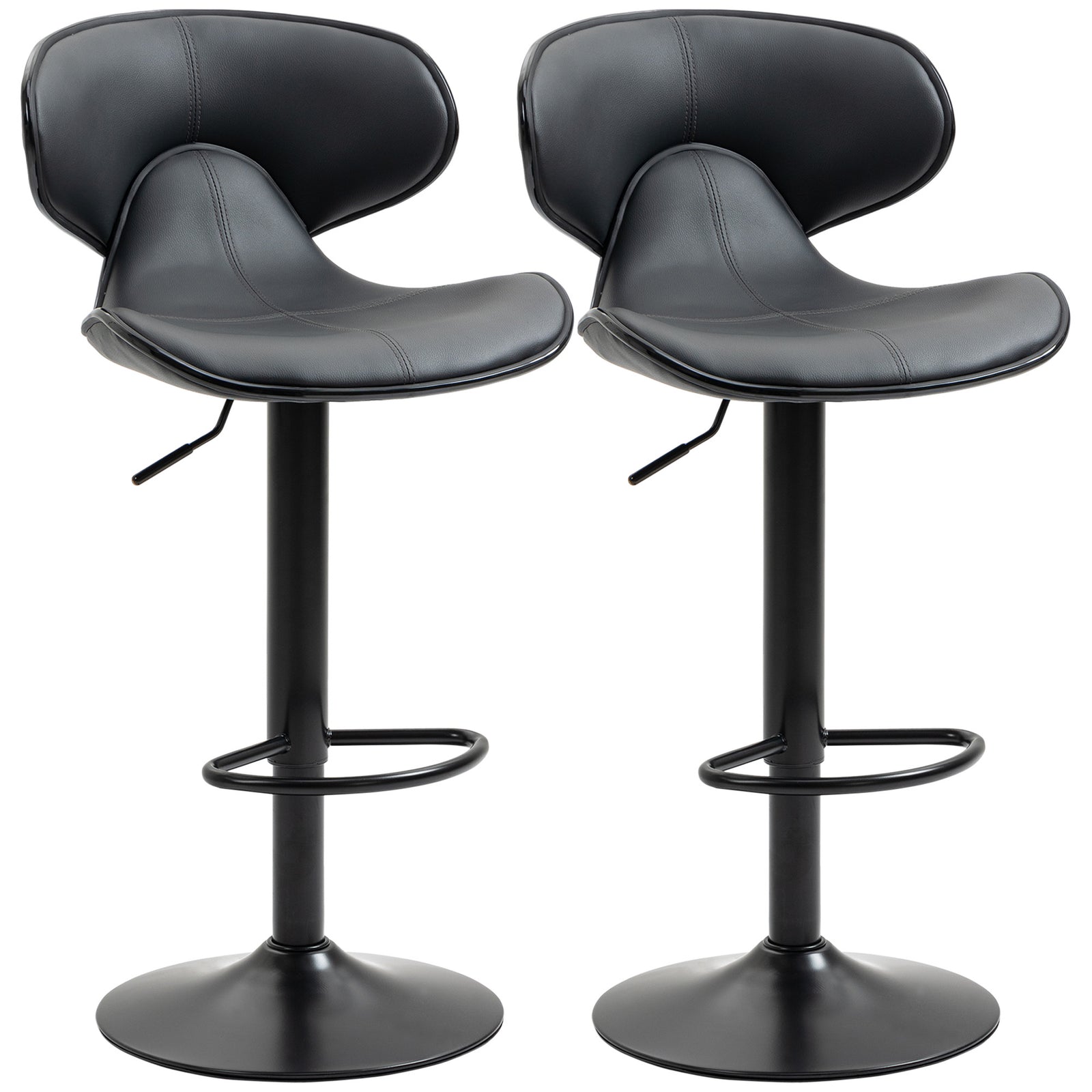 Adjustable Swivel Barstools Counter Set Of 2