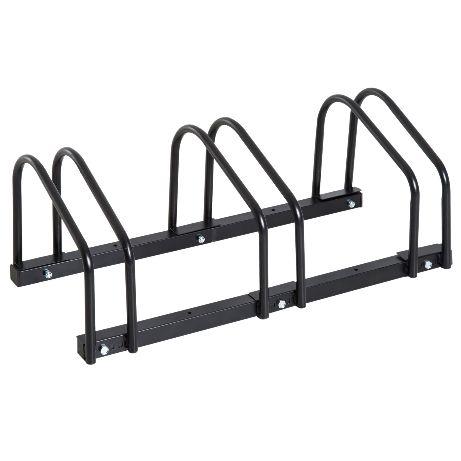 Bike Rack Floor Stand 3 Racks | Black