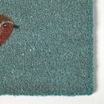 HOMESCAPES Grey Robin Non-slip Coir Doormat, 60 X 40 Cm