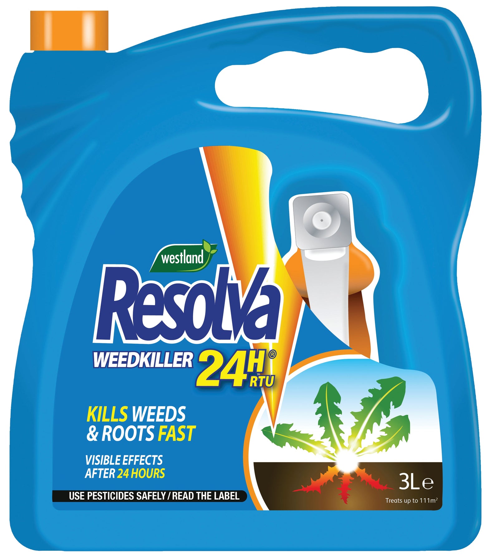 24h Ready To Use Power Pump Weeds & Roots Killer Refill, 5 Litre