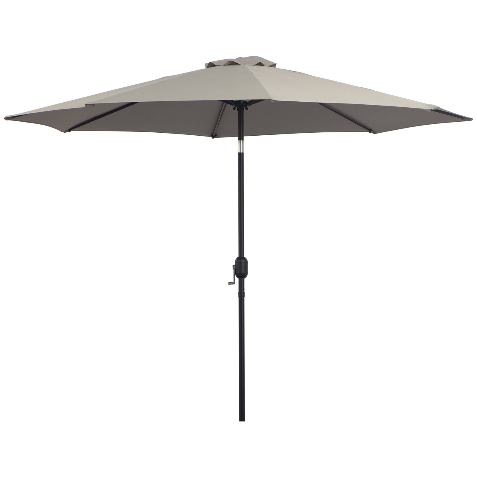 3m Patio Umbrella With Tilt And Crank | Gray