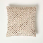 Sofia Pleated Velvet Cushion | 45cm x 45cm | Cream