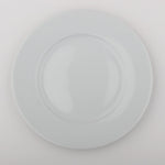 Dinner Plates White Porcelain Rim 4 Piece Set 10.5" Catering