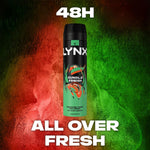Body Spray Jungle Fresh 48h Protection High Definition Fragrance, 200ml | Set of 30