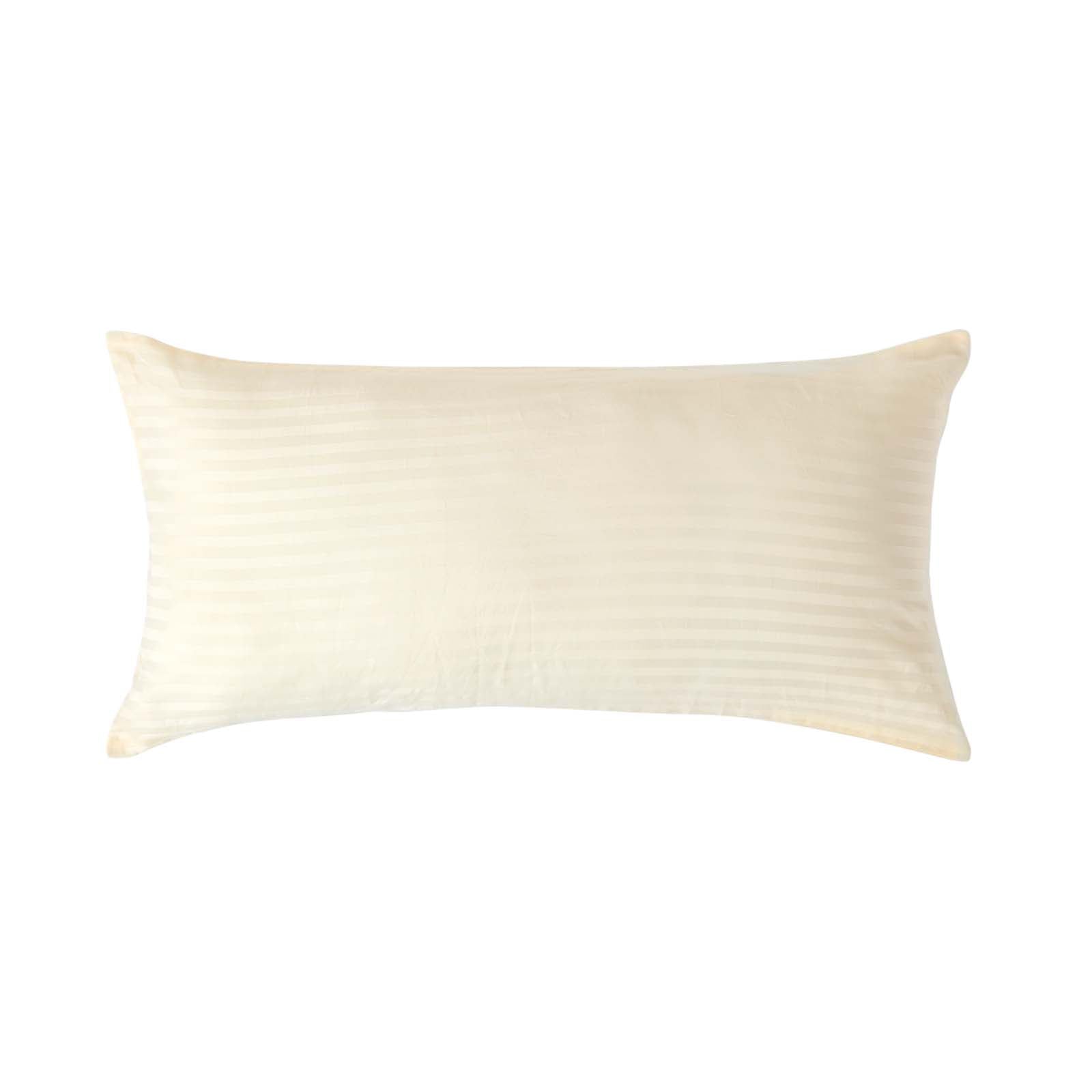 European Size Egyptian Cotton Pillowcase 330 Tc | 40 x 80cm | Pastel Yellow