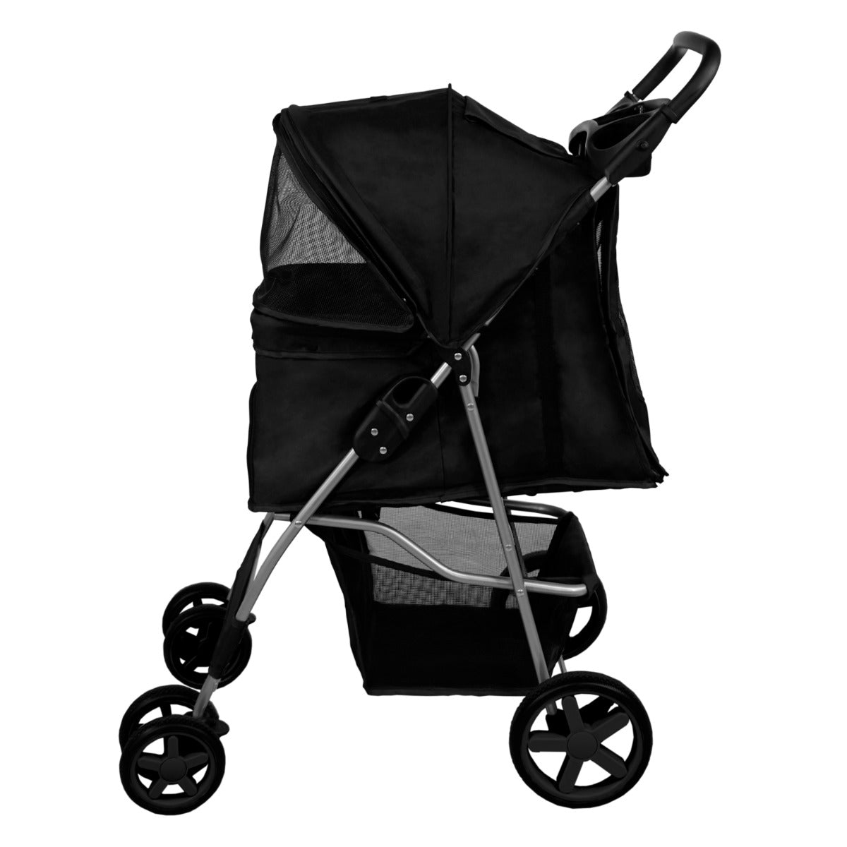 Pet Stroller With Rain Cover | Black