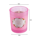 Lemon And Rose Soy Wax Scented Candle For Relaxation & Home Décor