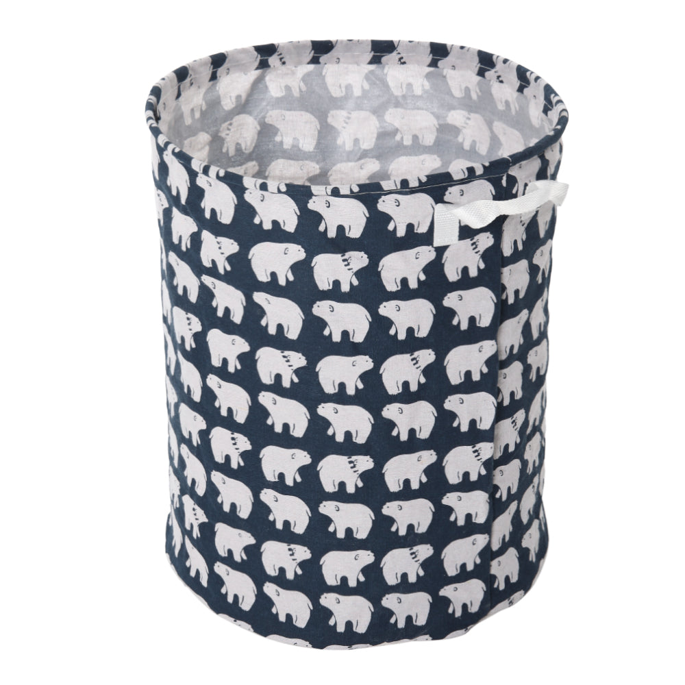 Household Dirty Clothes Hamper, Laundry Basket With Handles Folding | Blue