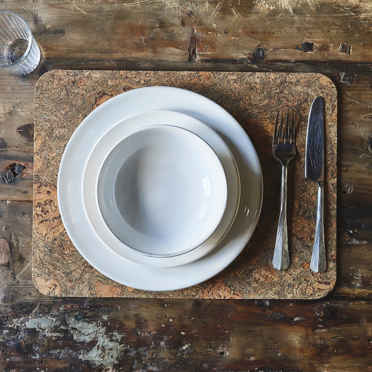 Nordic Stoneware Dinner Set | 12 Piece | White