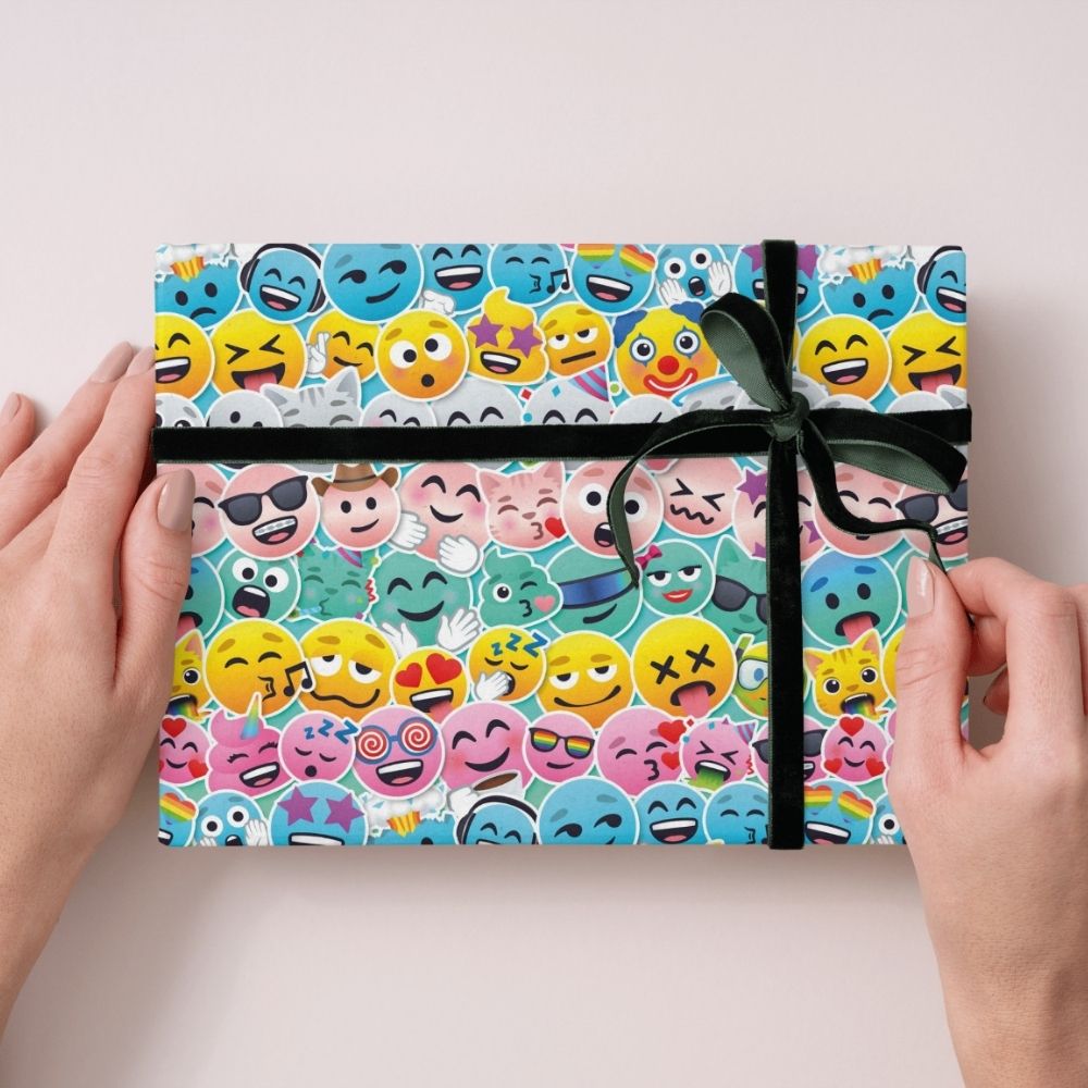 Emoji 4m Roll Wrapping Paper