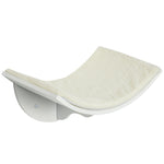 Wood Cat Shelf Perch Bed Curved Climber Wall-mounted Cat Furniture | White