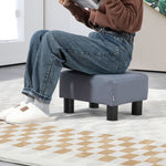 Ottoman Footrest Seat Chair Footstool Microfiber Cloth