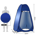 Portable Pop Up Toilet Tent Instant Foldable Camping Privacy Shower Changing Tent | Blue