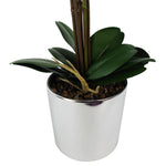 52cm Artificial Orchid Large Dark Pink Silver