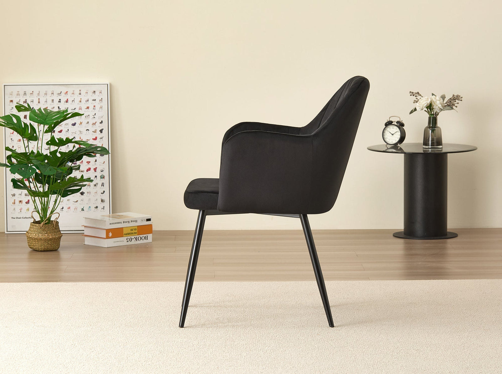 Charlotte Velvet Dining Chairs Set Of 2 - Modern Elegance And Comfort