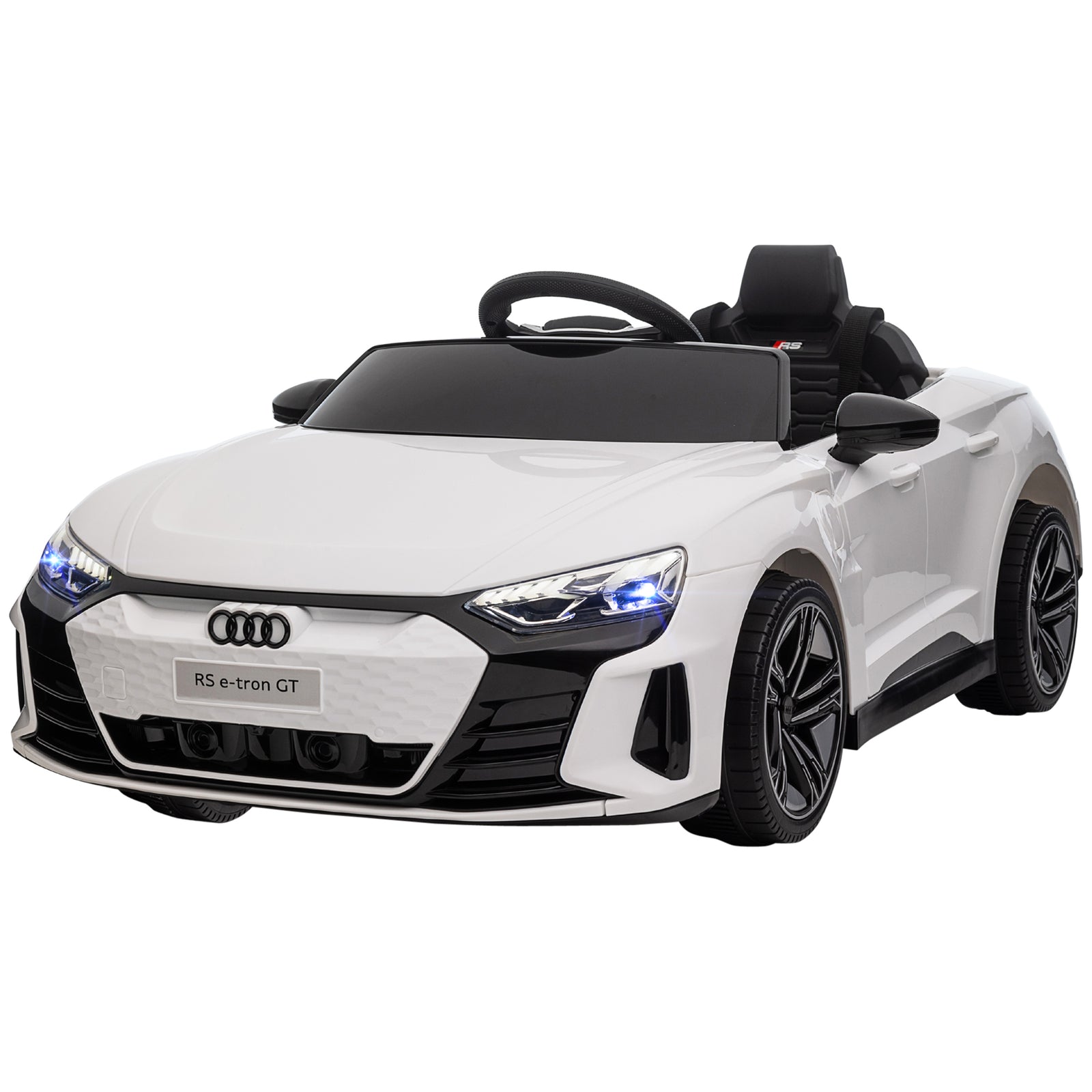 Audi Rs E-tron Gt Licensed 12v Kids Electric Ride On W/ Remote | White