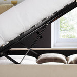 Aurora Velvet Ottoman Bed | King | Natural