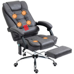 Heated Massage Office Chair 6 Vibration | Dark Gray