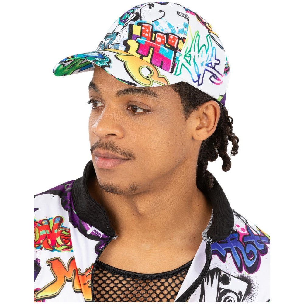 90s Graffiti Peaked Cap