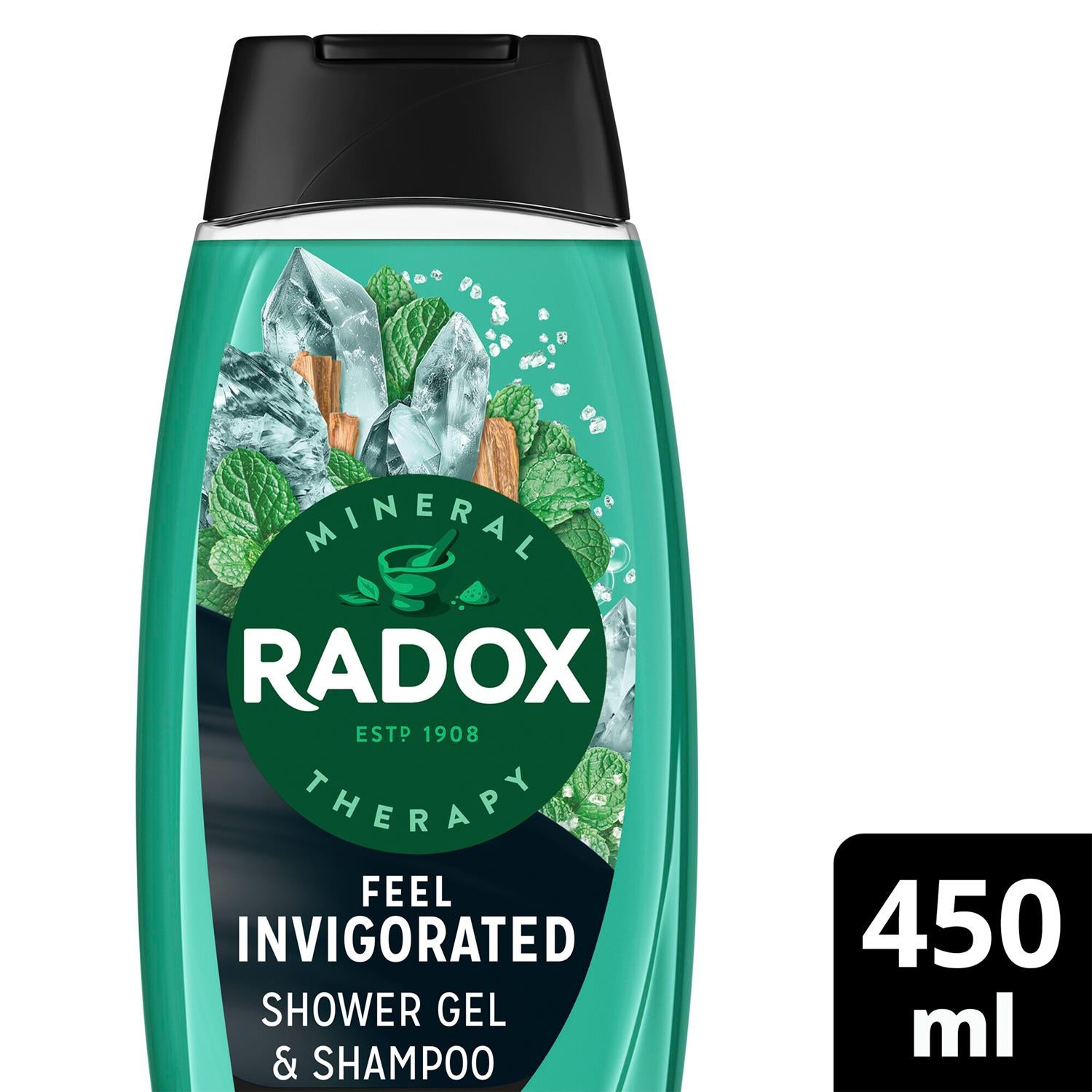 Mineral Therapy Feel Invigorated Shower Gel & Shampoo For Men, 450ml 6pk | 6