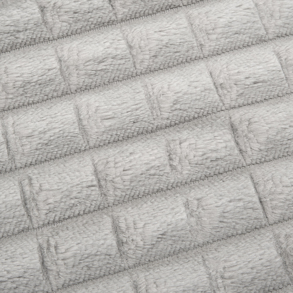 Cozy Checkered Throw Blanket Soft Double-sided Use, Warm & Easy To Clean | Extra Large | Grey