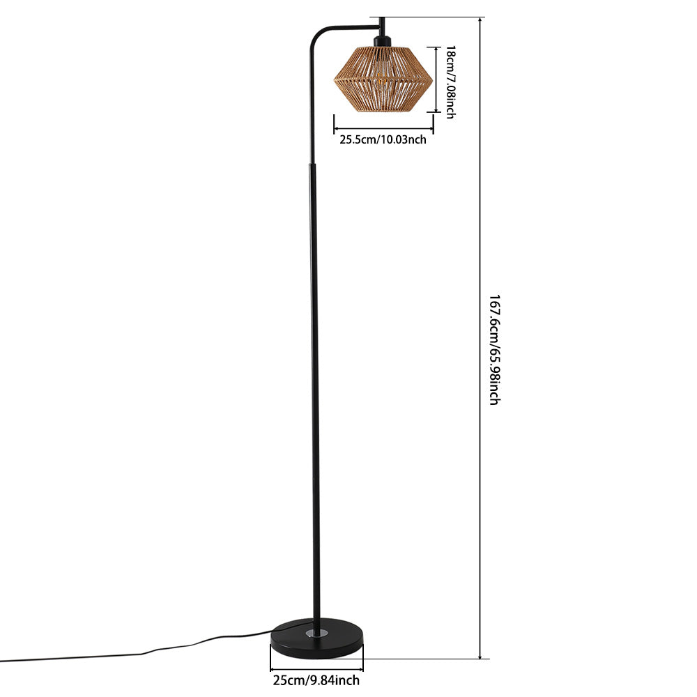 Breeins Modern Floor Lamp With Irregular Shade