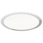 Layla Stylish White Ceiling Lamp Led Dimmable With Invluded Remote Shade Designed To Give The Effect Of A Starry Sky | 50cm | White