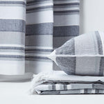 Cotton Morocco Striped Throw | 255cm x 360cm | Monochrome