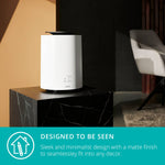 Threesixty 2 Smart Ceramic Fan Heater, 1800w Heating Power | White