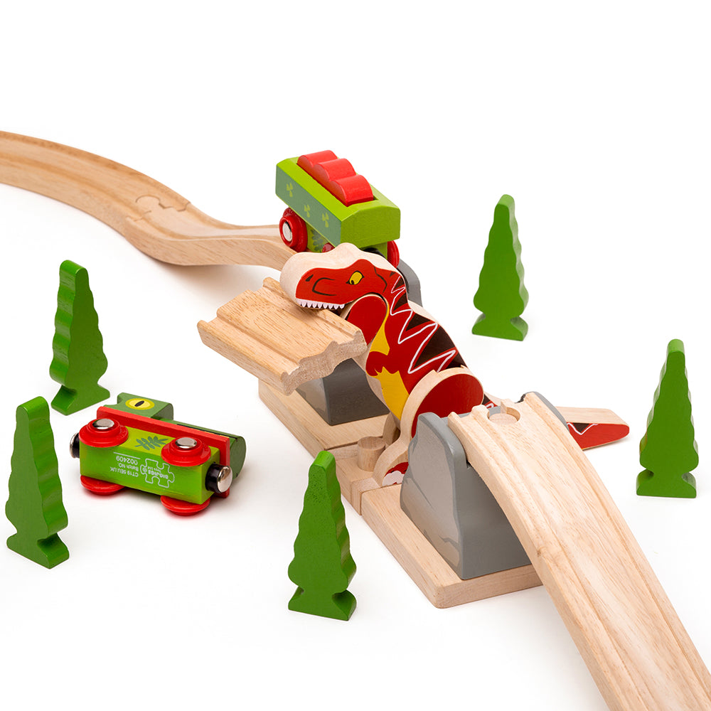 T-Rex Bursting Bridge for Wooden Dinosaur Train Set
