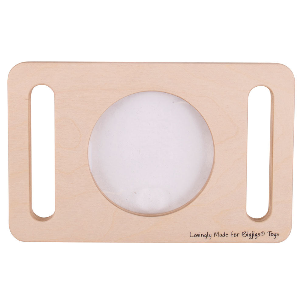 Two Handed Wooden Magnifier Glass