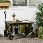 Folding Garden Trolley With Folding Board | Green