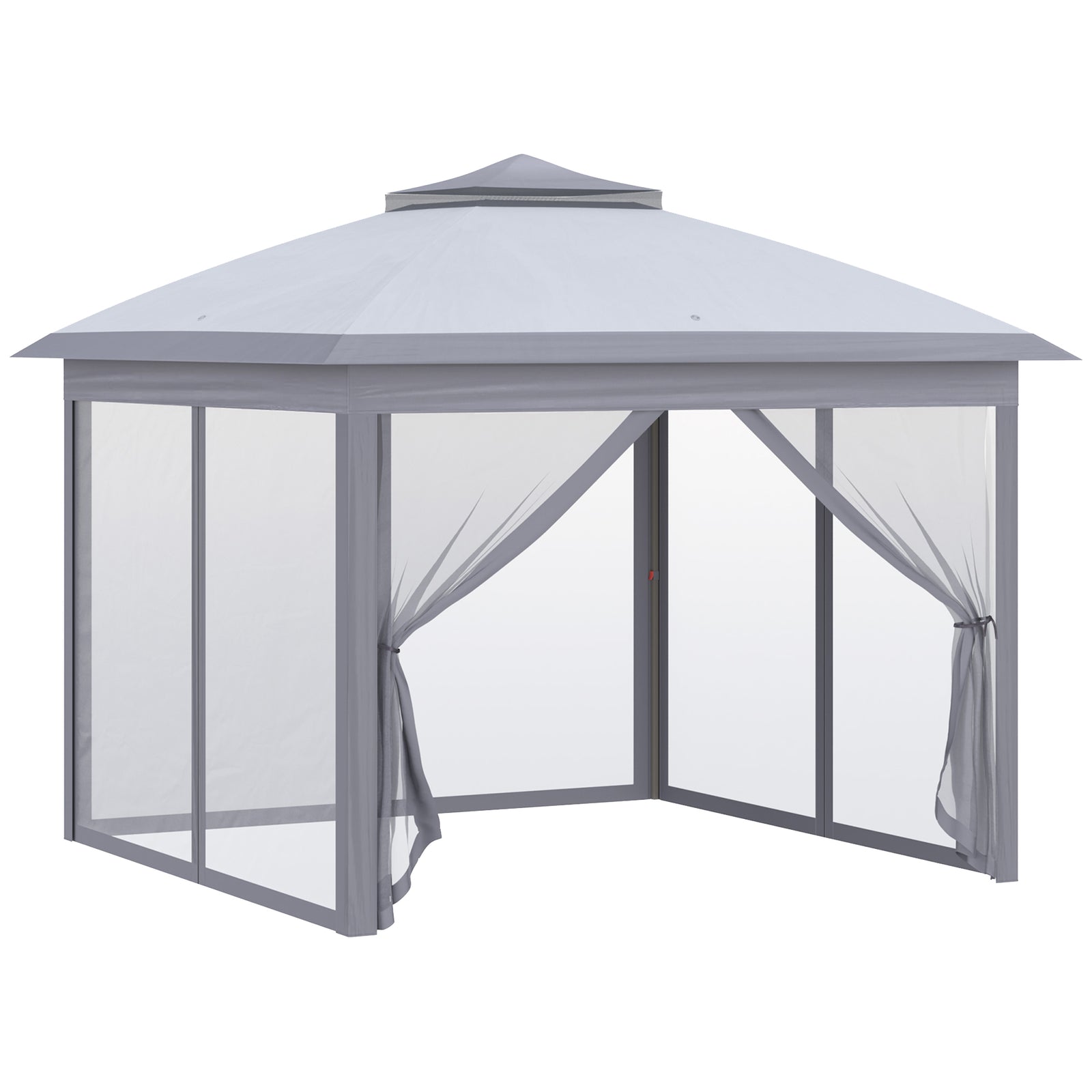 Pop Up Gazebo Height Adjustable Canopy Tentwith Carrying Bag