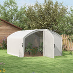 Walk-in Polytunnel Greenhouse W/ Pe Cover 4x3x2m