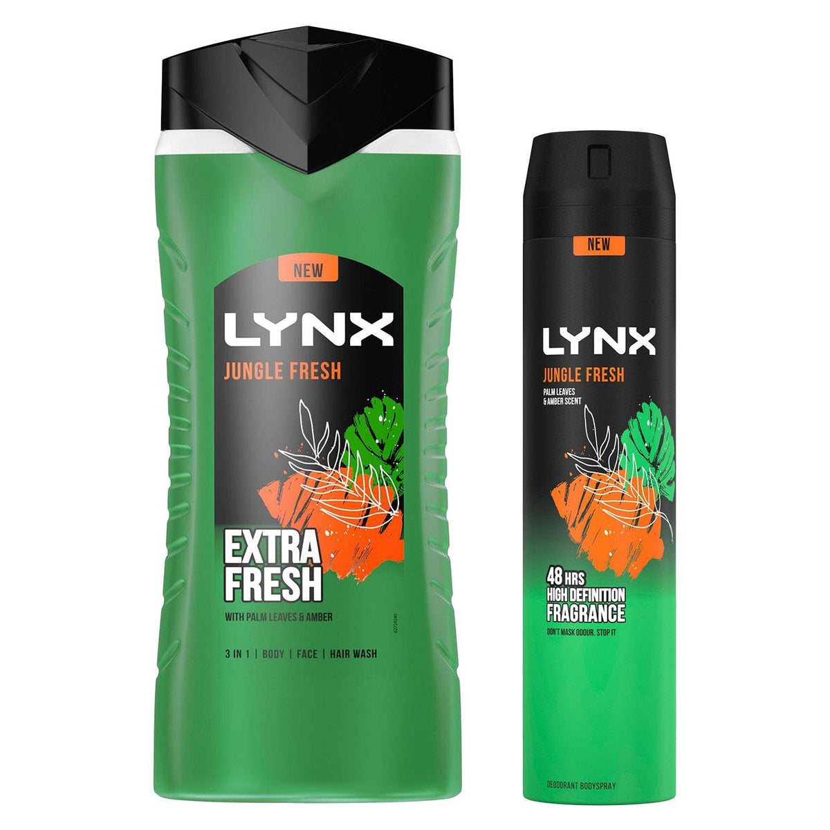 Jungle Fresh Shower Gel Extra Fresh, 500ml With Body Spray, 250ml | Set of 1