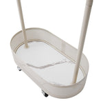 Small Clothes Rack With Wheels Portable Rolling Garment Organizer