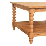 Artisan Furniture Solid Wood Spindle Golden Teak Coffee Table