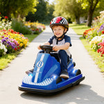 Electric Kids Bumper Car With 360 Degree Rotation Spin | Blue