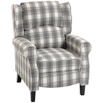 HOMCOM Recliner Chair For Living Room Wingback Chair With Padded Armrest