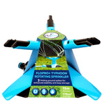 Typhoon 3-arm Rotating Sprinkler, Adjustable Coverage To 13m Diameter | Blue