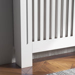 Radiator Cover Painted Slatted Mdf Grill 112/152/172cm | Small | White