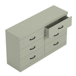 3+3 Drawer Chest - Storage Dresser For Bedroom | Green
