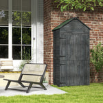 Wooden Garden Shed Outdoor Shelves Utility Tool Storage