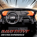 24v Electric Ride On Car, 2-seater Kids Electric Truck | Orange