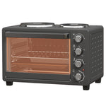 28l Countertop Toaster Oven With 2 Hot Plates, Grill, Roast